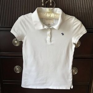 abercrombie Collared Button Front Polo - Girls L